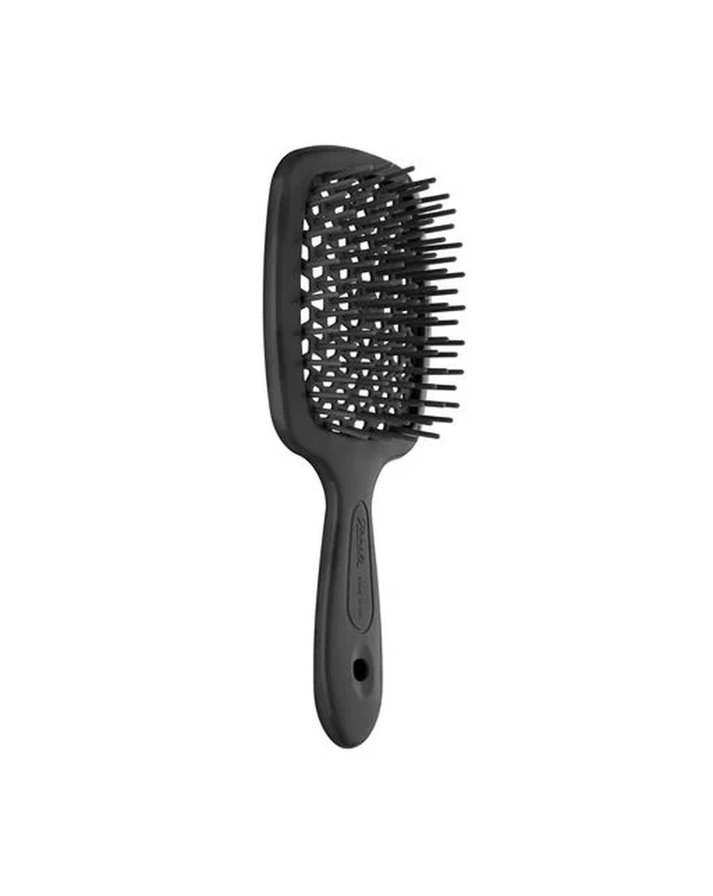 JANEKE – SUPERBRUSH THE ORIGINAL ITALIAN PATENT SILVER - ГРЕБІНЕЦЬ ДЛЯ ВОЛОССЯ - ЧОРНА