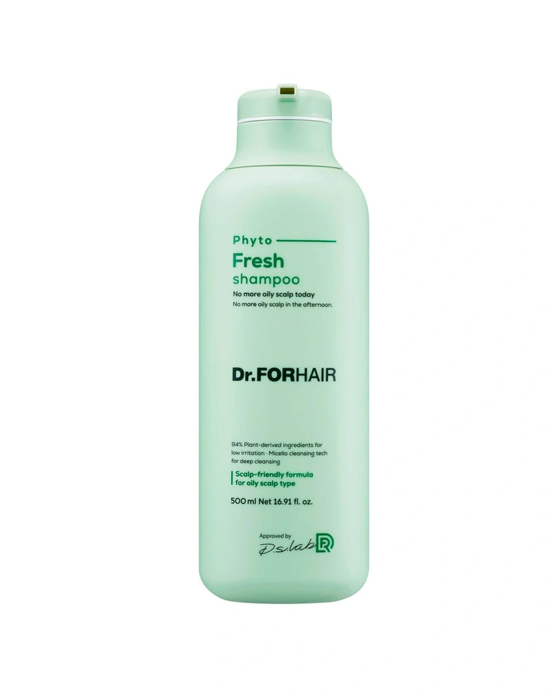 Dr.ForHair Phyto Fresh Shampoo - Міцелярний шампунь для жирної шкіри голови, 500 мл