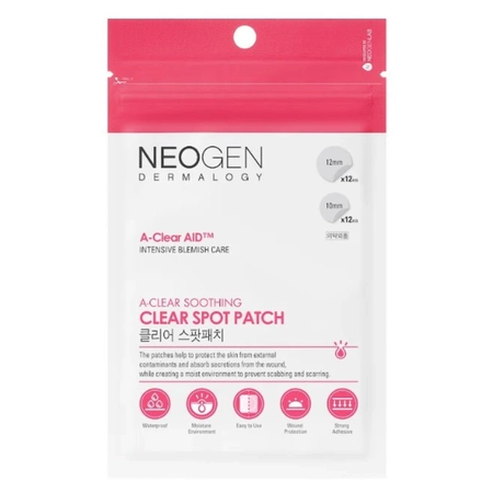 Патчі від прищів Neogen Dermalogy A-clear Soothing Clear spot patch, 24 шт