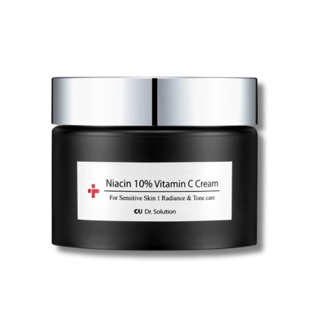 Освітлюючий антиоксидантний крем з ніацинамідом 10% та вітаміном С CU SKIN Dr.Solution Niacin 10% Vitamin C Cream, 50 мл