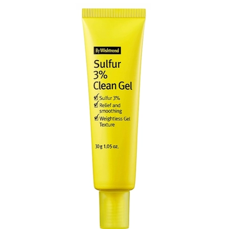 Крем-гель з сіркою проти висипань для обличчя By Wishtrend Sulfur 3% Clean Gel, 30 г