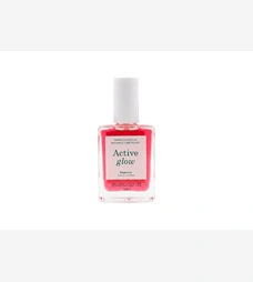 Лак для нігтів з персиково-рожевим глянцевим ефектом Manucurist Active Glow Raspberry, 15 мл