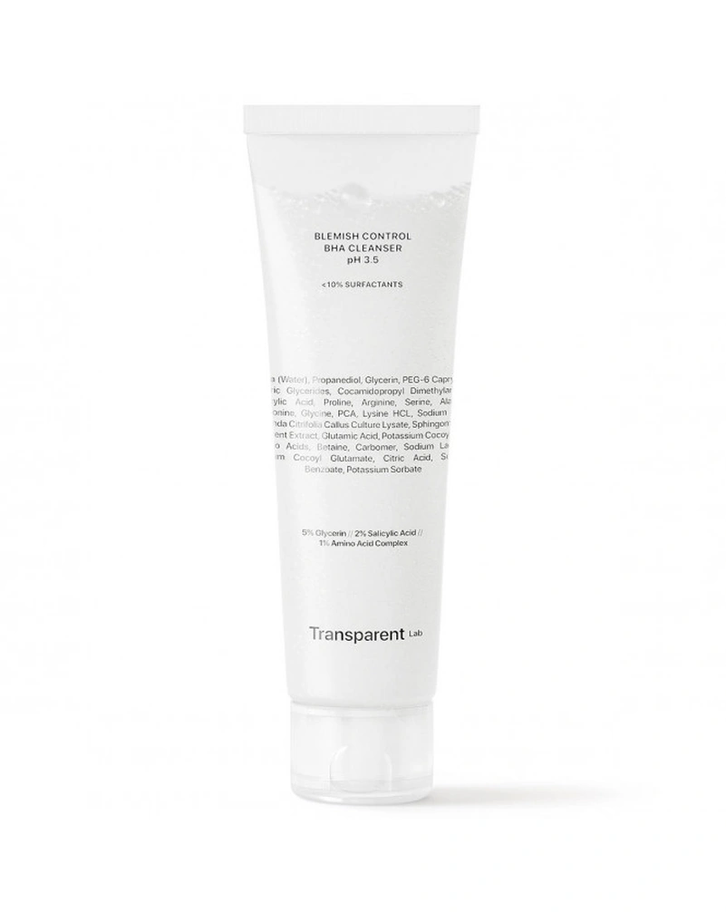 TRANSPARENT-LAB Blemish Control BHA Cleanser pH 3.5 - Очищення для шкіри схильної до акне,150 мл.