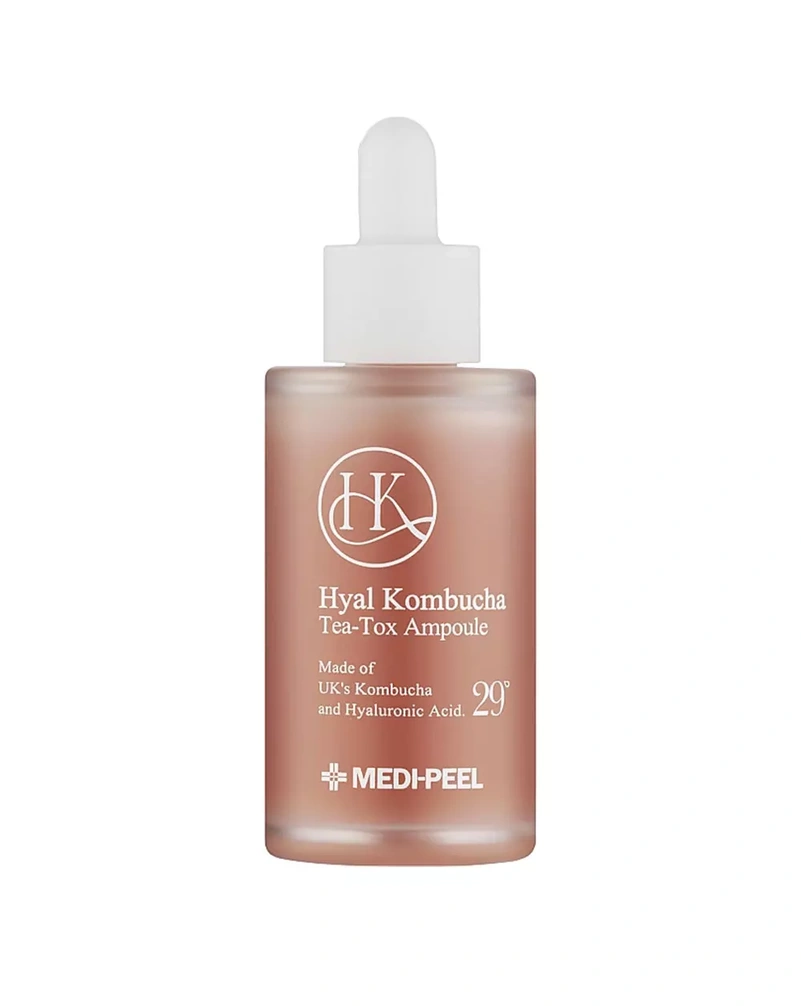 Увлажняющая сыворотка для повышения эластичности кожи medi-peel hyal kombucha tea-tox ampoule, 50 мл