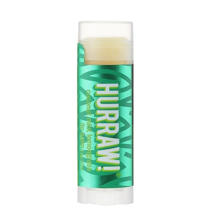 HURRAW! PITTA COCONUT, MINT, LEMONGRASS LIP BALM - БАЛЬЗАМ ДЛЯ ГУБ "КОКОС, М'ЯТА, ЛЕМОНГРАС", 4,8Г