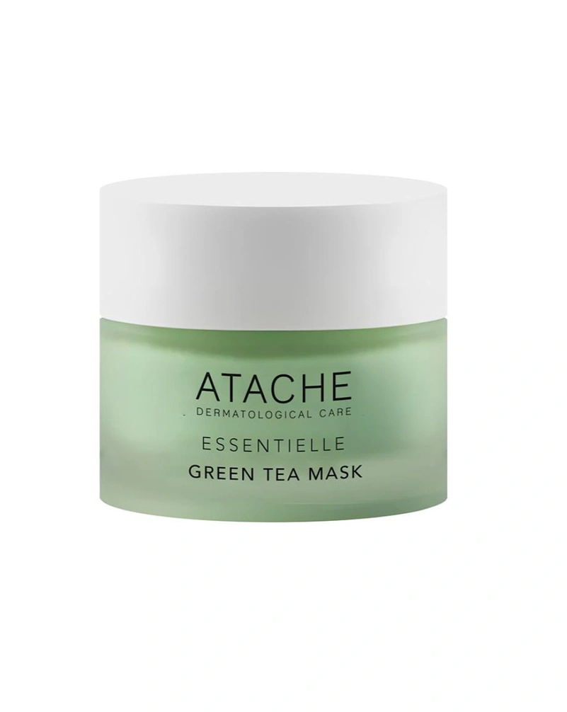 Восстанавливающая успокаивающая маска для лица с зеленым чаем atache essentielle reaffirming mask green tea, 50 мл