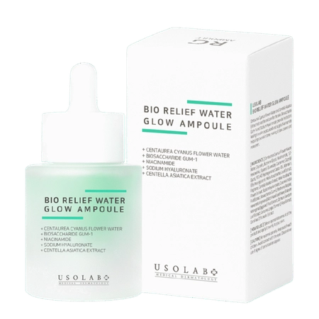 Успокаивающая, гидратирующая и противоотечная сыворотка USOLAB Bio Relief Water Glow Ampoule, 30 мл