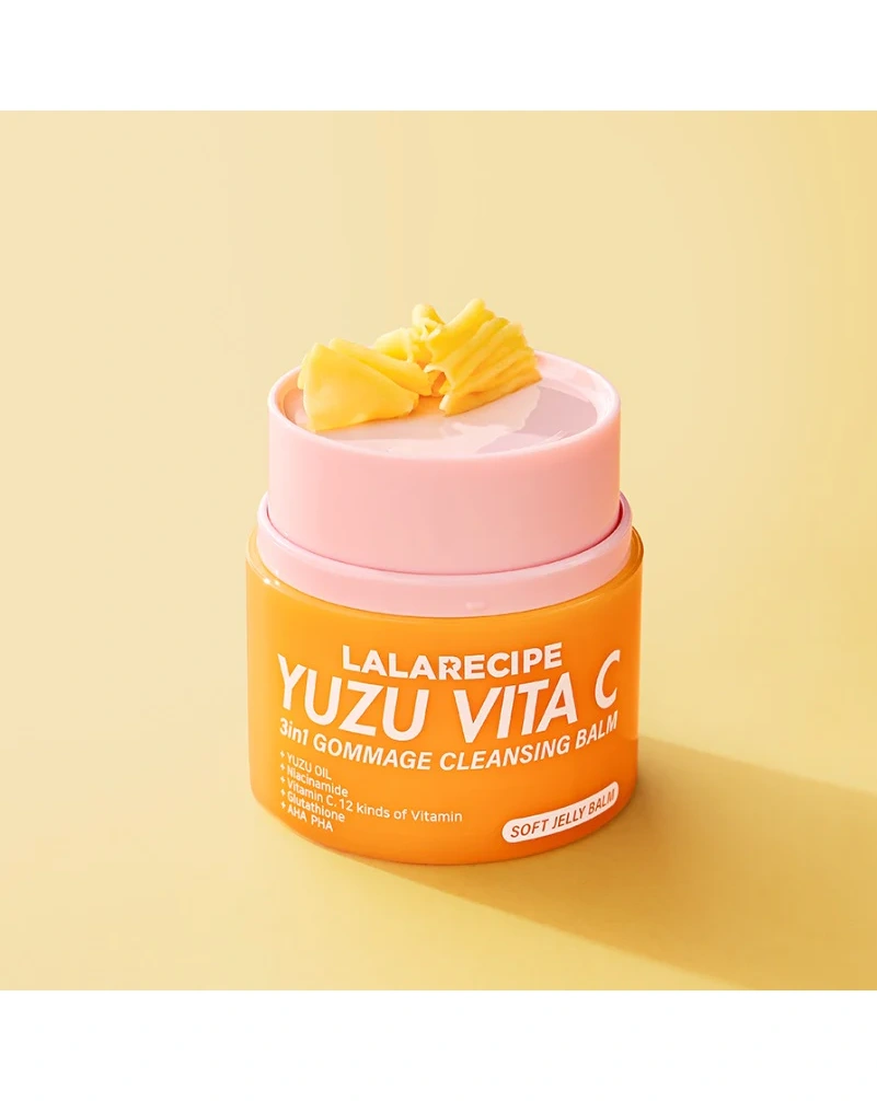 Очищуючий бальзам-гоммаж з екстрактом юдзу lalarecipe yuzu vita c 3in1 gommage cleansing balm, 50 мл