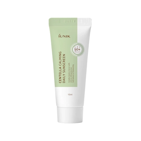 IUNIK Centella Calming Daily Suncreen, SPF 50+ PA++++ - Сонцезахисний крем з екстрактом центелли, 15 мл.