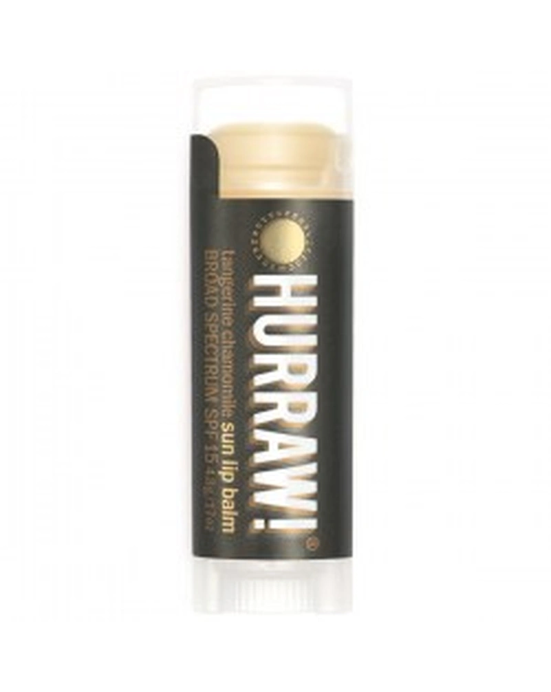 HURRAW! TANGERINE CHAMOMILE LIP BALM - БАЛЬЗАМ ДЛЯ ГУБ "МАНДАРИН-РОМАШКА", 4,8Г