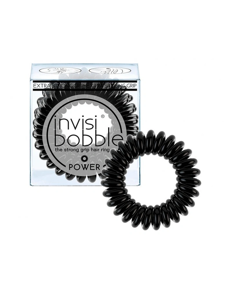 INVISIBOBBLE POWER True Black - Резинка-браслет для волосся (чорна),3 шт.