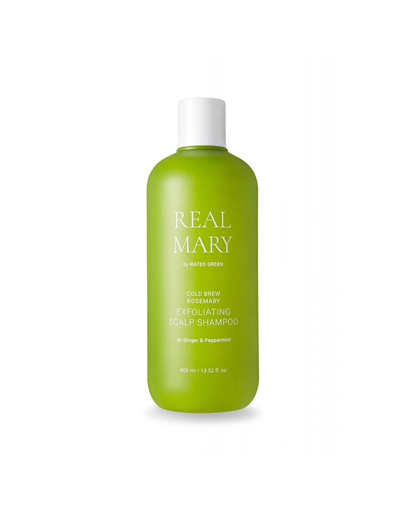 RATED GREEN REAL MARY COLD BREWED ROSEMARY EXFOLIATING SCALP SHAMPOO - ШАМПУНЬ З СОКОМ РОЗМАРИНУ, 400МЛ