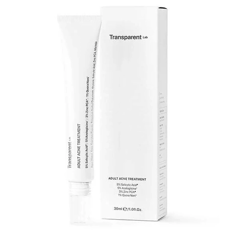 Нічний засіб від прищів Transparent-Lab Adult Acne Treatment, 30 мл