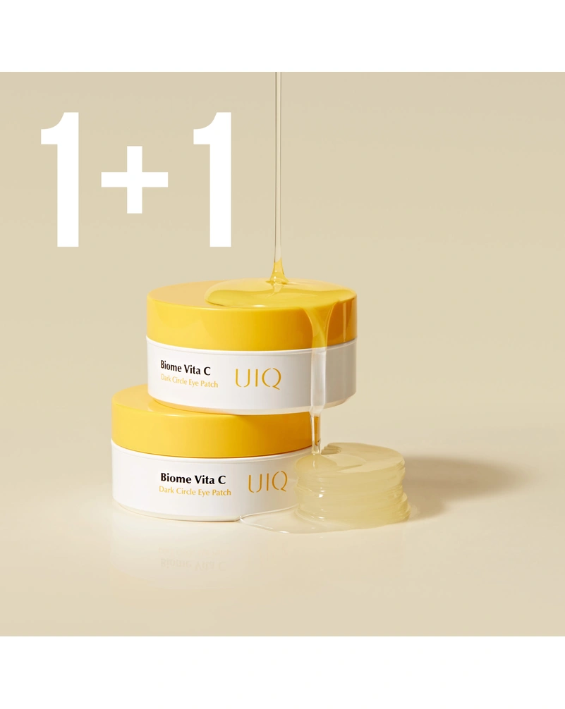 Патчі для освітлення темних кіл під очима uiq biome vita c dark circle eye patch, 60 шт