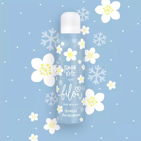 BILOU Shower Foam Snow Rose - Пінка для душу «снігова троянда», 200 мл.