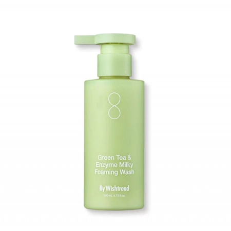 BY WISHTREND GREEN ENZYME FOAMING WASH - ПЕНКА ДЛЯ УМЫВАНИЯ С ЗЕЛЕНЫМ ЧАЕМ И ЭНЗИМАМИ, 140 МЛ.