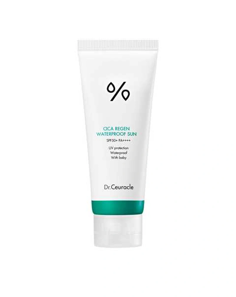 Dr.Ceuracle Cica Regen Waterproof Sun SPF50+ PA++++ - Водостійкий сонцезахисний крем з центелою азіатською ,100 мл.