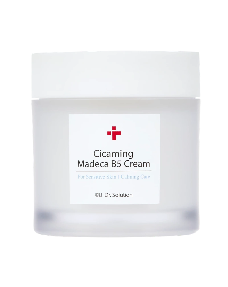 Заспокійливий крем з центеллою і пантенолом для обличчя cuskin dr. solution cicaming b5 madeca cream, 70 мл