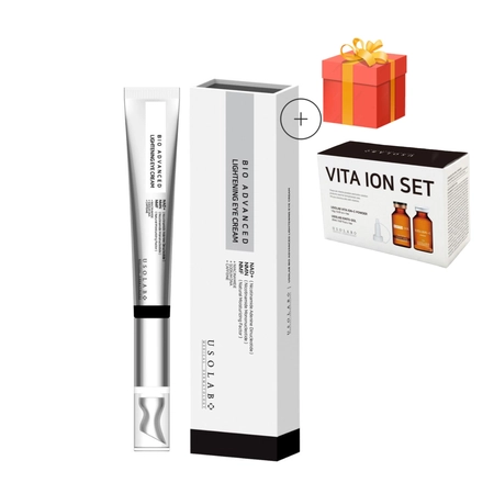 Освітлюючий, протинабряковий та омолоджуючий крем для очей USOLAB Bio Advanced Lightening Eye Cream, 25 мл