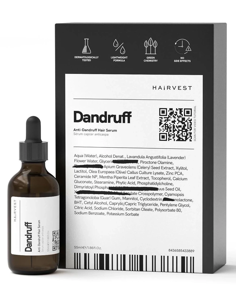 HAIRVEST Dandruff - Лікування волосся проти лупи, 55 мл.