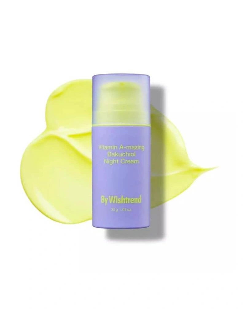 BY WISHTREND Vitamin A-mazing Bakuchiol Night Cream - Нічний крем з ретинолом та бакучіолом,30 мл.