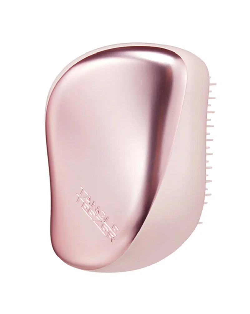 TANGLE TEEZER COMPACT STYLER PINK MATTE CHROME - ЩІТКА ДЛЯ ВОЛОССЯ РОЖЕВА МАТУЮЧА