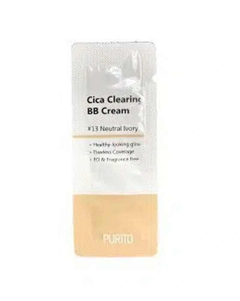 PURITO CICA CLEARING BB CREAM - BB-КРЕМ ДЛЯ ЧУТЛИВОЇ ШКІРИ З ЕКСТРАКТОМ ЦЕНТЕЛЛИ(№13) , пробник