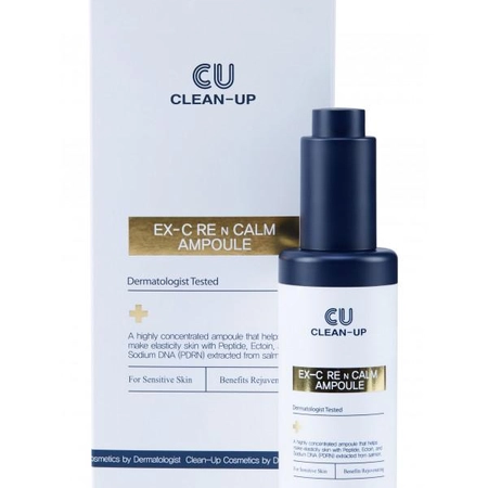 CU SKIN Clean-Up Ex-C Re N Calm Ampoule - Лифтинг-концентрат с полинуклеотидами,30 мл.