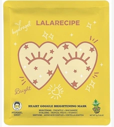 Освітлююча гідрогелева маска для шкіри навколо очей LALARECIPE Heart Goggle Brightening Mask