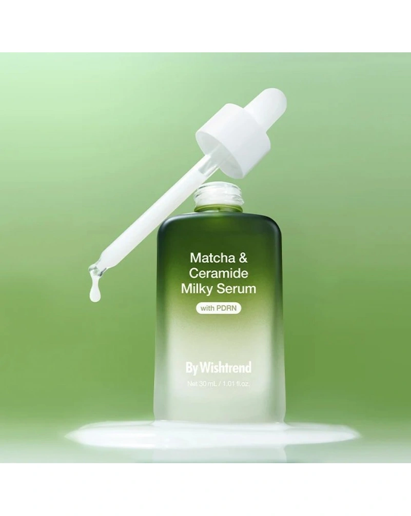 Відновлююча сироватка з матчею та керамідами BY WISHTREND Matcha & Ceramide Milky Serum, 30 мл