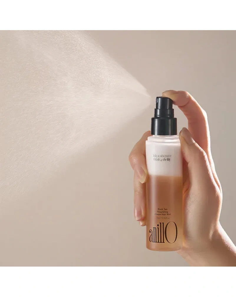 Питательный крем-спрей для волос ANILLO Black Tea Nourishing Cream Hair Mist, 70 мл