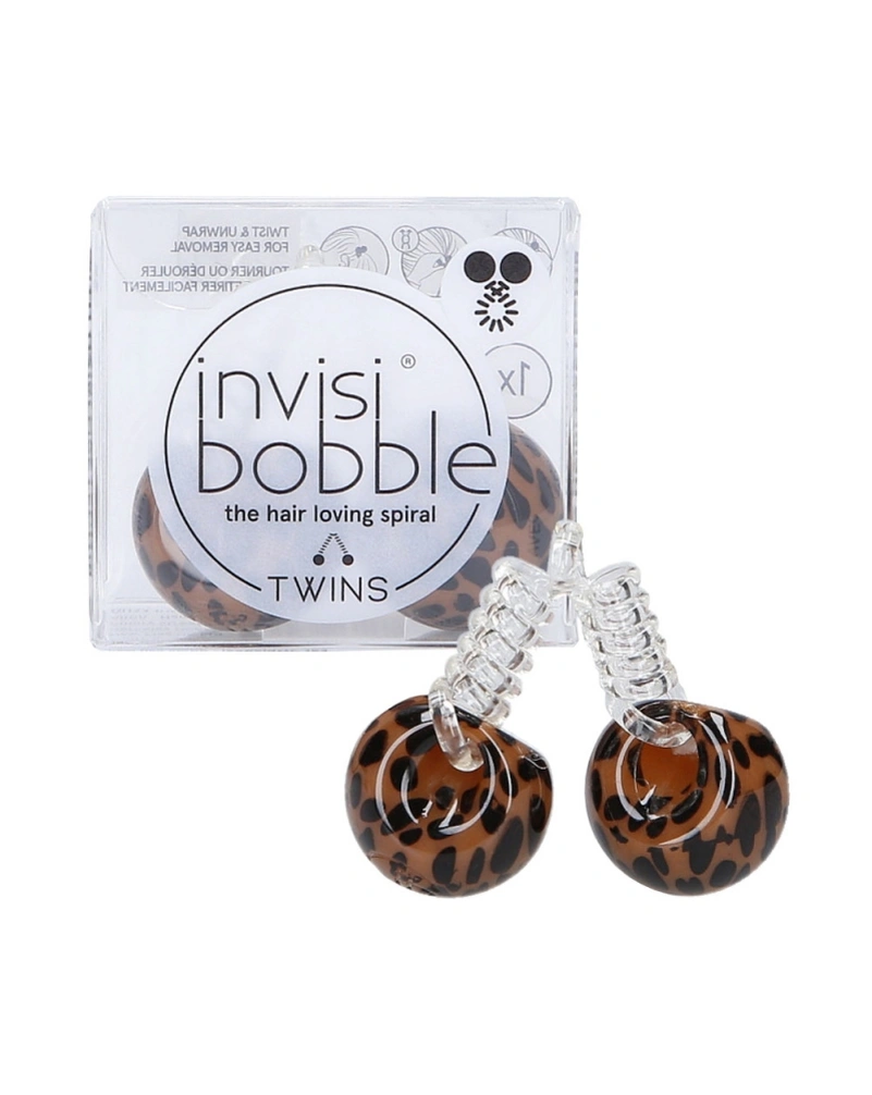 INVISIBOBBLE TWINS Purrfection - Резинка для волосся (леопардовий)