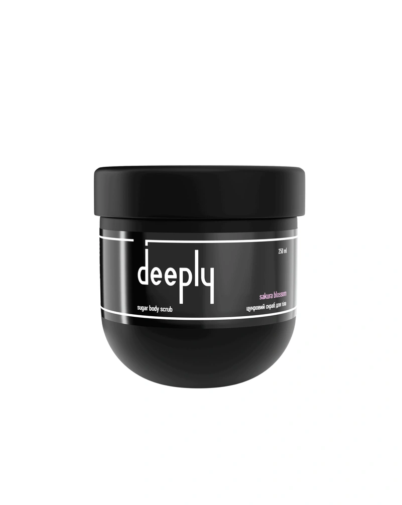 Цукровий скраб для тіла deeply sakura blossom sugar body scrub, 250 мл