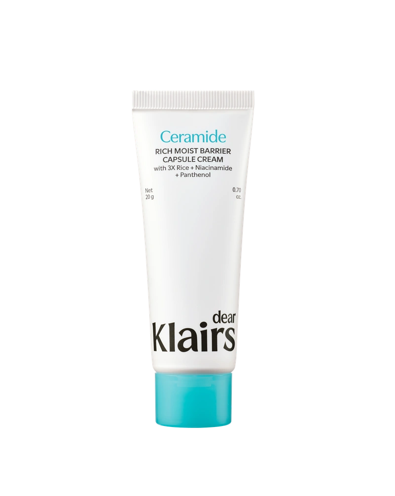 Крем барьерный с керамидами для интенсивного увлажнения dear, klairs rich moist barrier capsule cream, 80 мл