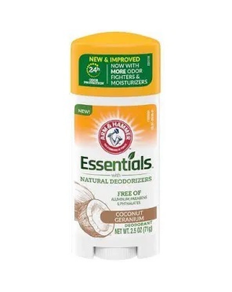 ARM & HAMMER, Essentials with Natural Deodorizers, Deodorant, Coconut Geranium - Натуральний дезодорант з ароматом кокоса ,71 g