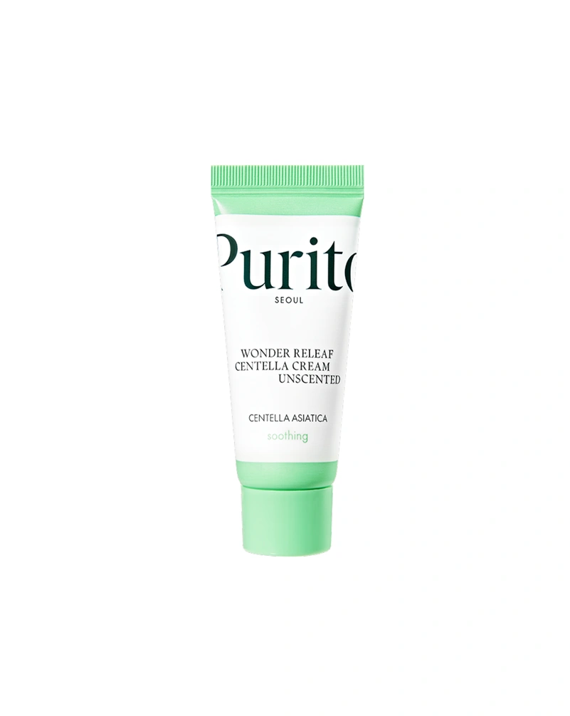 PURITO SEOUL WONDER RELEAF CENTELLA CREAM UNSCENTED - КРЕМ ДЛЯ ЧУТЛИВОЇ ШКІРИ З ЦЕНТЕЛЛОЮ БЕЗ ЕФІРНИЙ ОЛІЙ, 15 МЛ