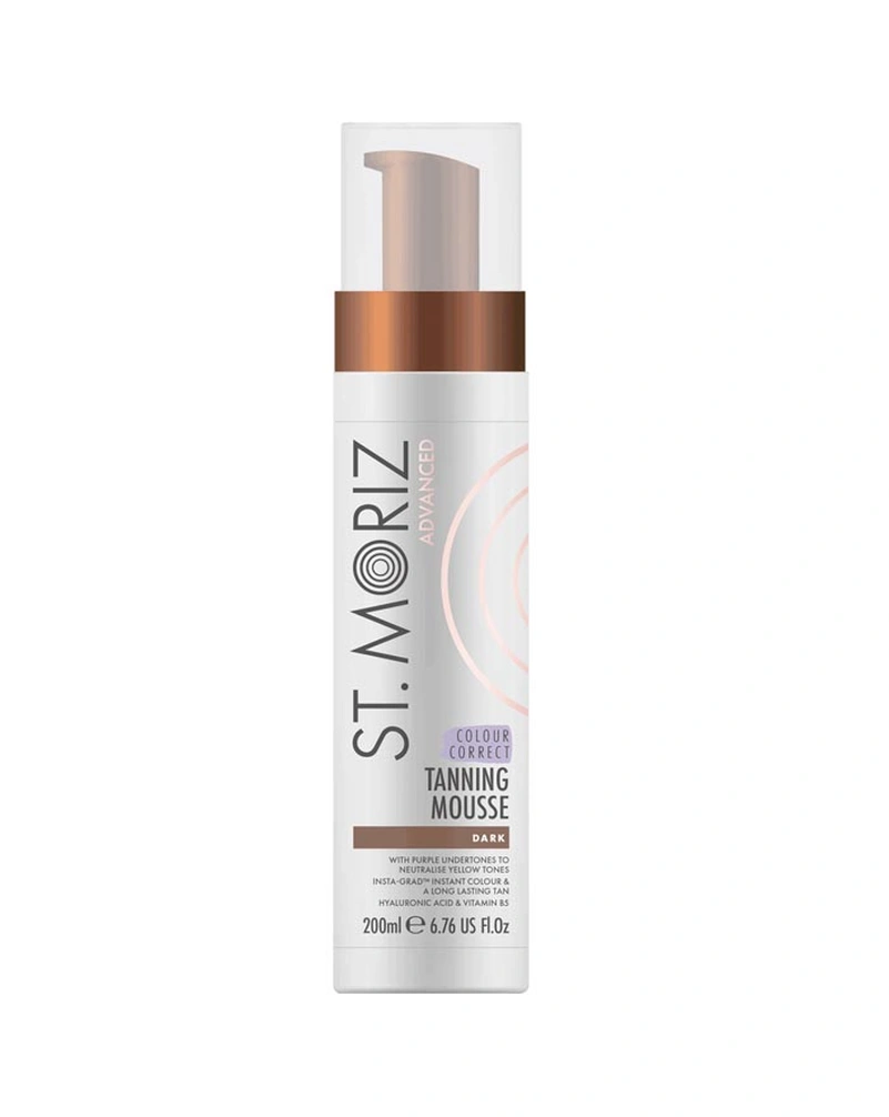 ST. MORIZ Advanced Colour Correcting Tanning Mousse Dark - Мус для корекції автозасмаги , 200 мл