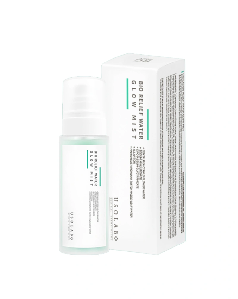 Успокаивающий, освежающий и гидратирующий тонер – cпрей usolab bio relief water glow mist, 100 мл