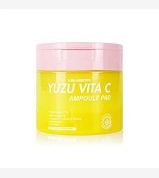 Осветительные пады для лица с экстрактом юдзу и витамином C LALARECIPE Yuzu Vita C Ampoule Pad, 80 шт