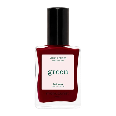 Лак для нігтів з бордовим відтінком Manucurist Green™ Dark Pansy, 15 мл