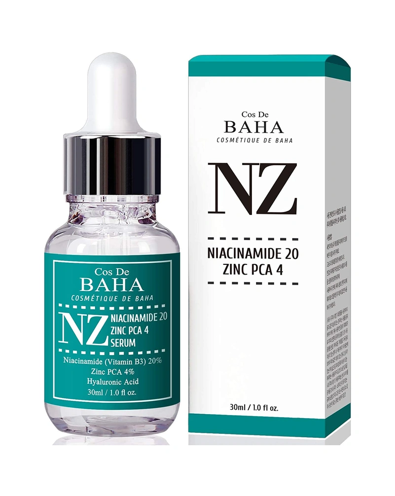 COS DE BAHA NIACINAMIDE 20% + ZINC 4% SERUM- СИРОВАТКА З НІАЦИНАМІДОМ, 30 ML