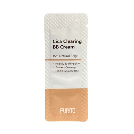 PURITO CICA CLEARING BB CREAM - BB-КРЕМ ДЛЯ ЧУТЛИВОЇ ШКІРИ З ЕКСТРАКТОМ ЦЕНТЕЛЛИ(№23) , пробник