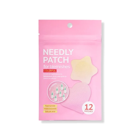 Микроиголочные патчи от прыщей Needly Patch For Blemishes Colorful 12 шт