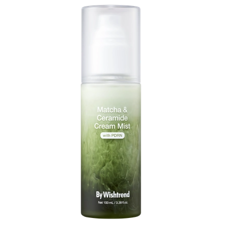 Зволожувальний крем-міст з матчею та керамідами BY WISHTREND Matcha & Ceramide Cream Mist, 100 мл