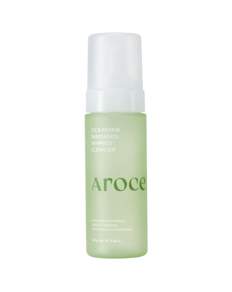 Пінка для вмивання з центелою та пантенолом arocell cica repair panthenol whipped cleanser, 160 мл