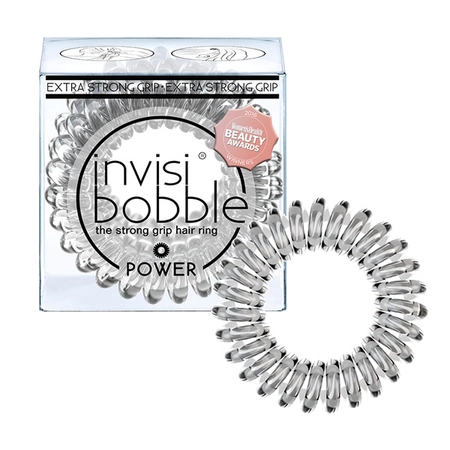 INVISIBOBBLE POWER Crystal Clear - Резинка-браслет для волосся (прозора),3 шт.