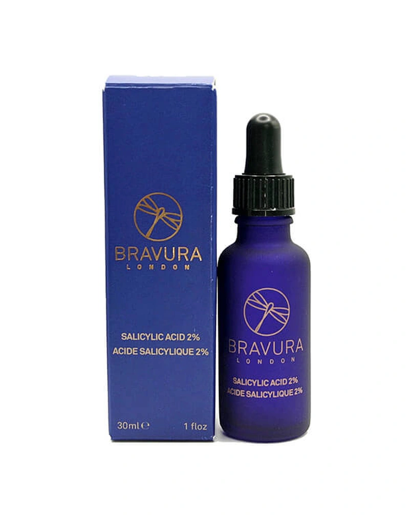 BRAVURA LONDON SALICYLIC ACID 2% - ЕКСФОЛІАНТ ДЛЯ ДОМАШНЬОГО ВИКОРИСТАННЯ З САЛІЦИЛОВОЮ КИСЛОТОЮ, 30 МЛ