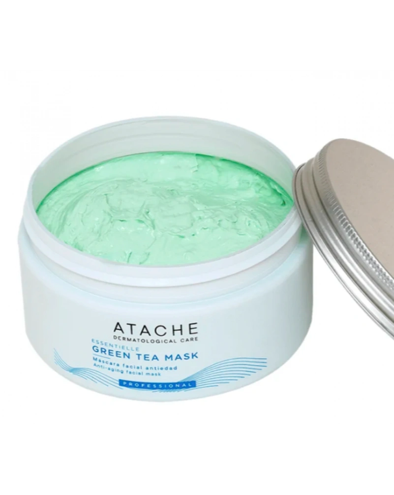 ATACHE Essentielle Reaffirming Mask Green Tea - Відновлювальна заспокійлива маска з зеленим чаєм, 200 мл