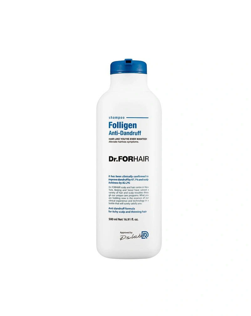 DR.FORHAIR Folligen Anti-Dandruff Shampoo - Шампунь проти лупи для ослабленого волосся,500 мл.