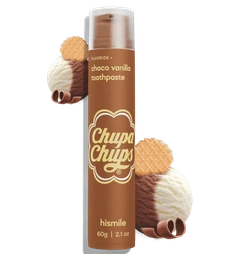 Зубна паста з шоколадно-ванільним смаком Hismile Chupa Chups Choco Vanilla Toothpaste, 60 мл